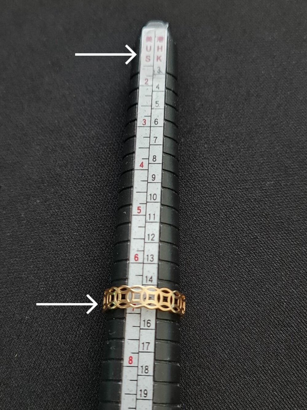 18K Gold Ring - money ring also known as money catcher ring - Picture 5 of 16